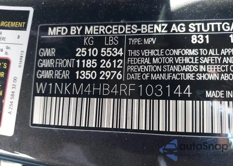 2024 Mercedes-Benz Glc 300 4Matic Suv from USA, damaged, VIN W1NKM4HB4RF103144
